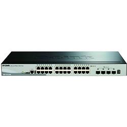 Foto van D-link dgs-1510-28x/e netwerk switch rj45/sfp+ 24 + 4 poorten 128 gbit/s