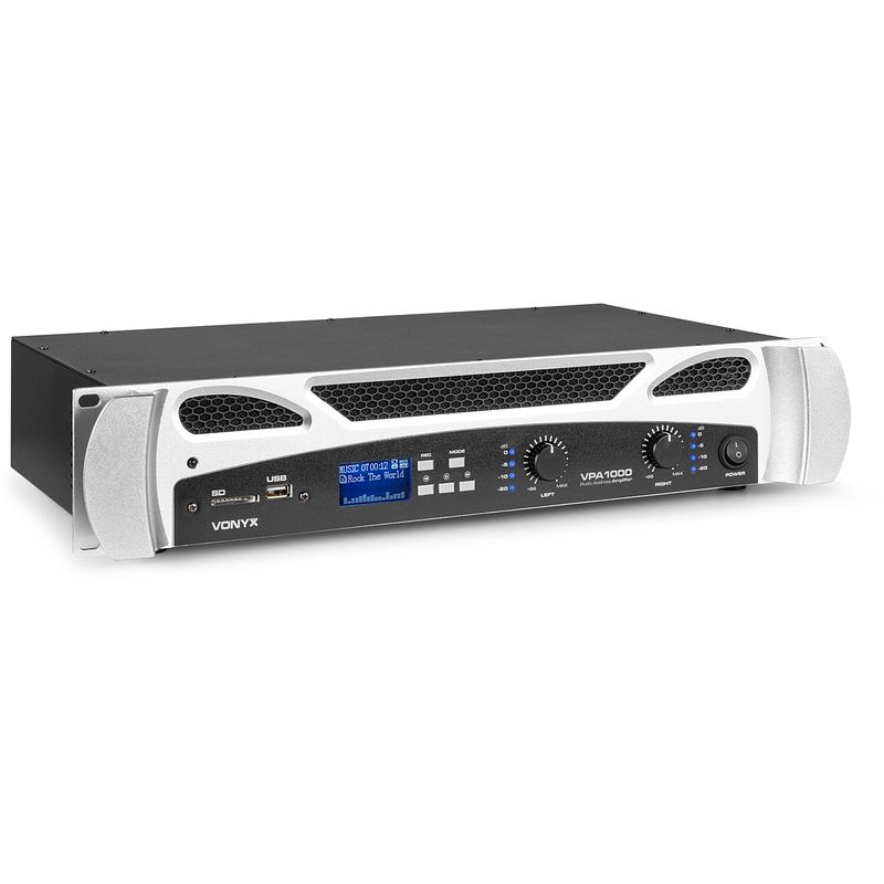 Foto van Vonyx vpa1000 2x 500w versterker / mediaplayer met bluetooth