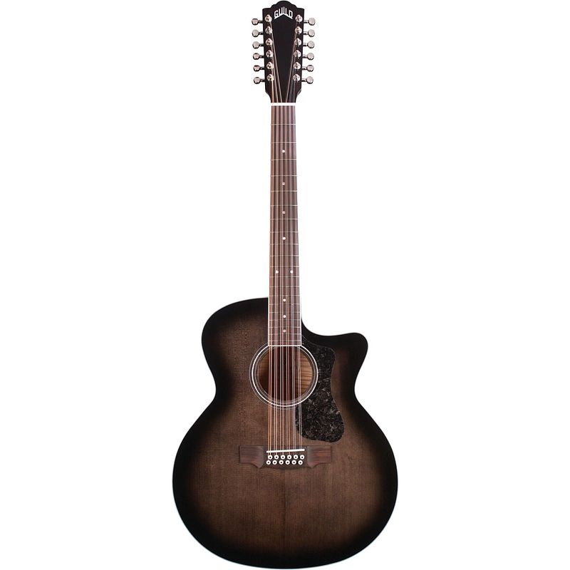 Foto van Guild westerly collection f-2512ce deluxe maple trans black burst 12-snarige elektrisch-akoestische westerngitaar