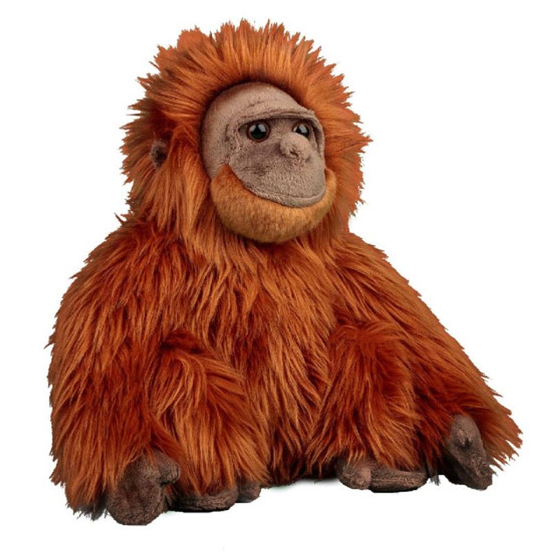 Foto van Animigos world of nature eco orang oetan - knuffel - 27 cm