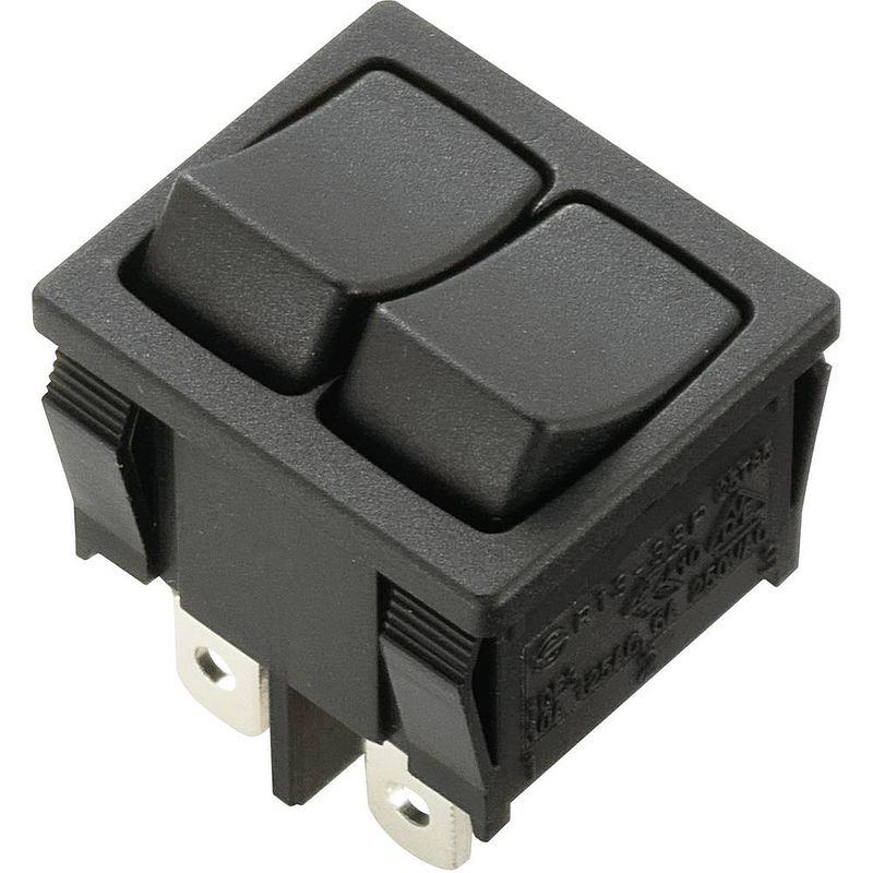 Foto van Tru components wipschakelaar tc-r13-33paa-02 250 v/ac 6 a 2x uit/aan continu 1 stuk(s)