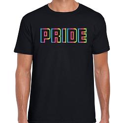 Foto van Bellatio decorations gay pride t-shirt - heren - zwart - lhbti l - feestshirts