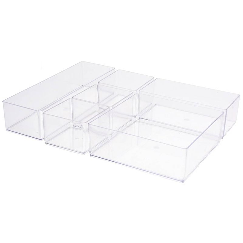 Foto van Make-up organizer voor in de la 6-vaks van 30 x 22,5 x 5 cm - opbergbox