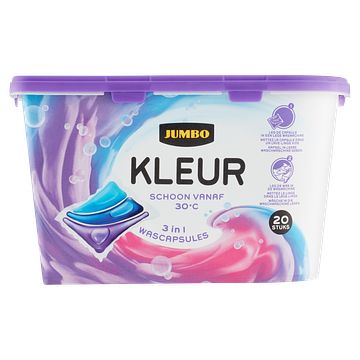 Foto van Jumbo kleur 3 in 1 wascapsules 20 wasbeurten