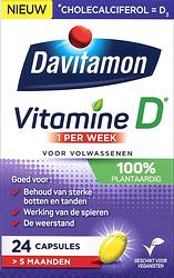 Foto van Davitamon vitamine d - 1 per week - 100% plantaardig