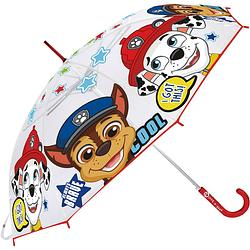 Foto van Nickelodeon paraplu paw patrol junior 46 cm polyester wit/rood
