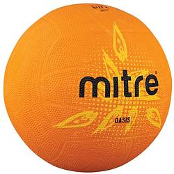 Foto van Mitre netbal oasis rubber oranje/geel/zwart maat 5