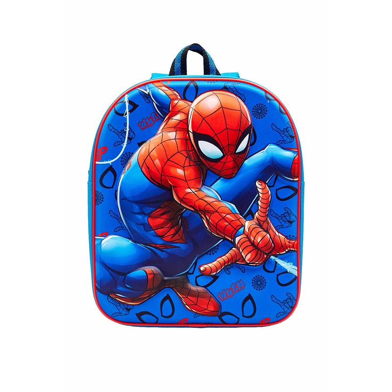 Foto van Spiderman 3d jongens rood blauw rugzak 30x25x9