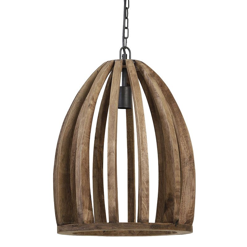 Foto van Light & living haranka hanglamp hout 36 cm