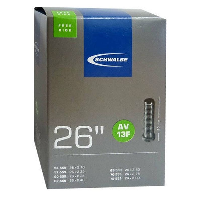 Foto van Schwalbe binnenband av13f 26 x 2.10/3.00 (54/75-559) av 40 mm