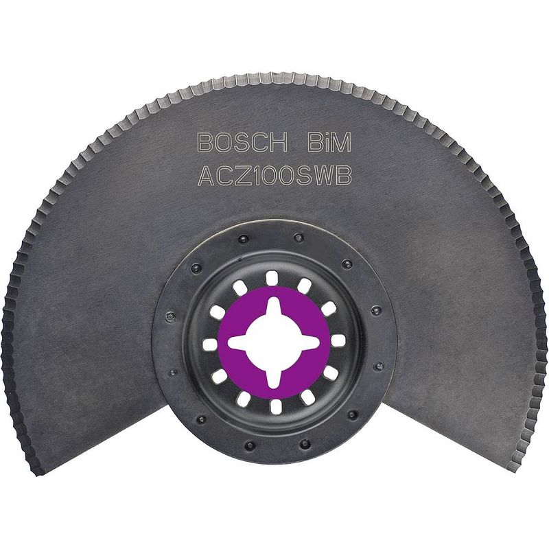 Foto van Bosch accessories 2609256976 acz 100 swb bimetaal segmentmes 100 mm 1 stuk(s)