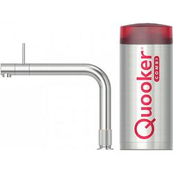 Foto van Quooker front met combi+ boiler 3-in-1 kokend water kraan rvs