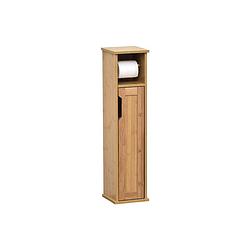 Foto van Gebor - toiletpapier met reserve dispenser met 1 deur en 1 plank binnenin - mahe - 75x18x18cm - opbergkast -