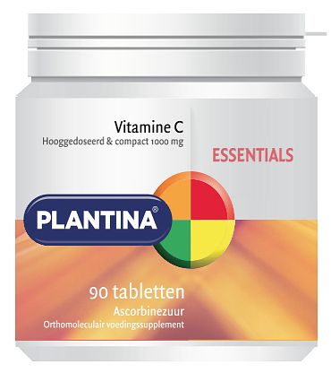 Foto van Plantina essentials vitamine c tabletten