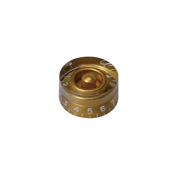 Foto van Boston kg-114 speed knop voor gitaar transparant goud (inch)