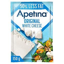 Foto van Apetina original witte kaas 50% minder vet, plak (22+) 150g bij jumbo