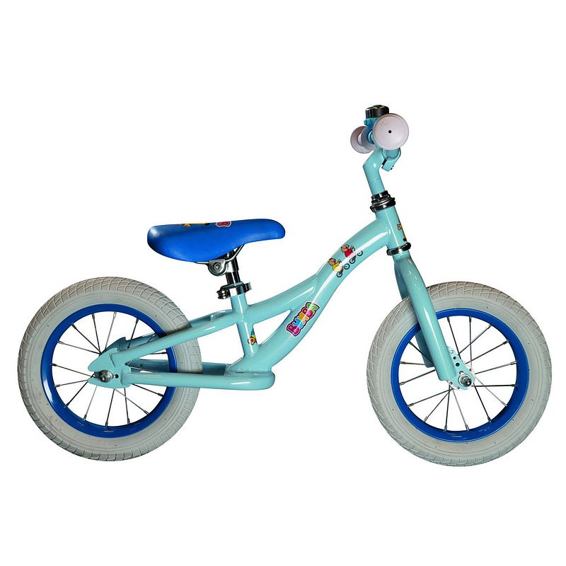 Foto van Studio 100 loopfiets met 2 wielen loopfiets bumba 12 inch junior lichtblauw