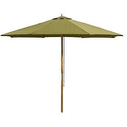Foto van Le sud houtstok parasol tropical - groen - ø300 cm - leen bakker