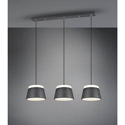 Foto van Moderne hanglamp baroness - metaal - grijs