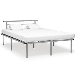 Foto van Vidaxl bedframe metaal grijs 160x200 cm