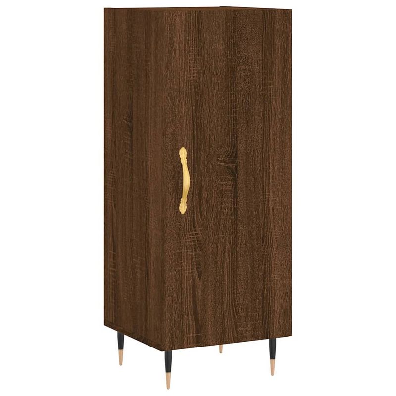 Foto van Vidaxl dressoir 34,5x34x90 cm bewerkt hout bruineikenkleurig