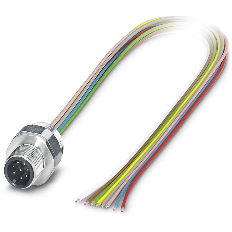 Foto van Phoenix contact 1554636 sensor/actuator steekconnector m12 aantal polen: 8 stekker, inbouw 0.50 m 1 stuk(s)