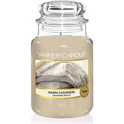 Foto van Yankee candle - warm cashmere geurkaars - large jar - tot 150 branduren