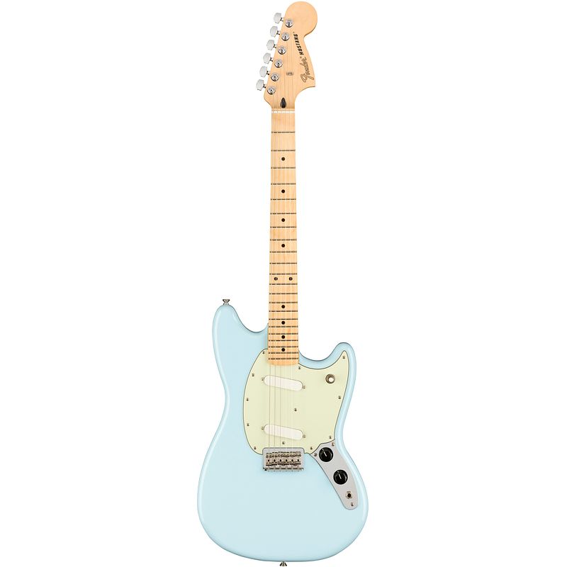 Foto van Fender mustang sonic blue mn