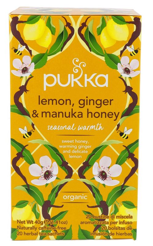 Foto van Pukka lemon, ginger & manuka honey thee