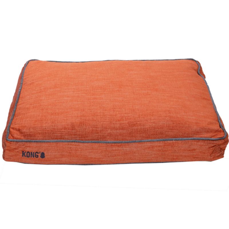 Foto van Kong rectangle beds small, oranje met grijze lijn