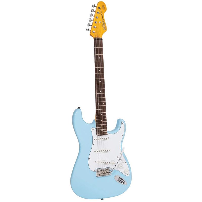 Foto van Vintage v6lb reissued laguna blue elektrische gitaar