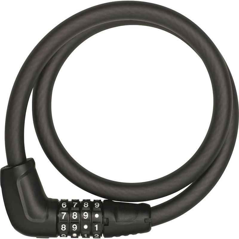 Foto van Abus kabelslot code tresor 6412c 85 black scmu