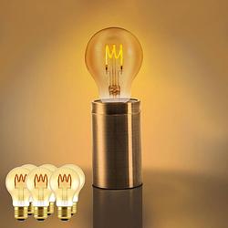 Foto van Led e27 decoratieve filament lamp - ‚åä 60 mm ‚äì dimbaar ‚äì 6-pack a60 led lampen