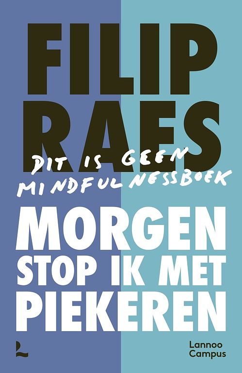 Foto van Morgen stop ik met piekeren - filip raes - ebook