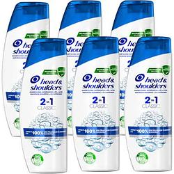 Foto van Head & shoulders classic 2in1 antiroos shampoo & conditioner, 6 x 270ml bij jumbo