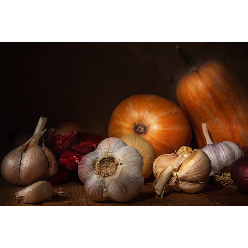 Foto van Inductiebeschermer - stillife autumn - 90x52 cm
