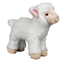 Foto van Pluche knuffeldier lammetje/schaap 25 cm - knuffel boederijdieren