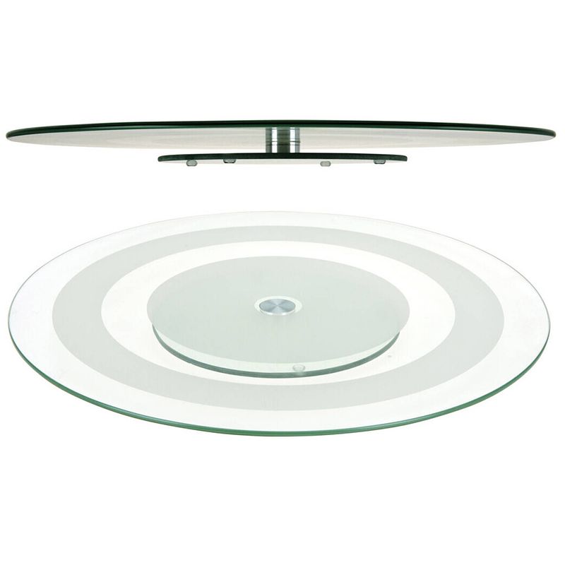 Foto van Excellent houseware roterende serveerplaat/plateau - glas - d45 cm - serveerplanken
