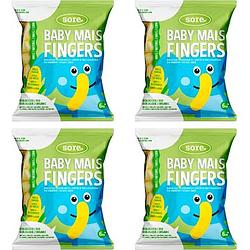 Foto van Sore baby mais fingers naturel 6+ maanden 4 x 35g bij jumbo