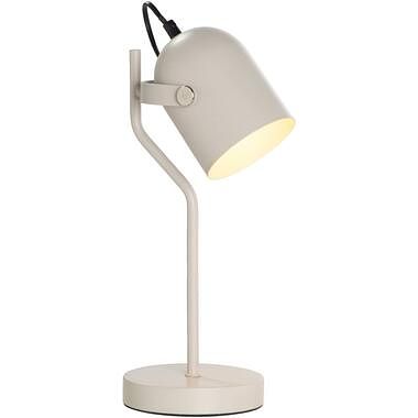 Foto van Bureaulamp senn - beige metaal - 39xø17,5 cm - leen bakker