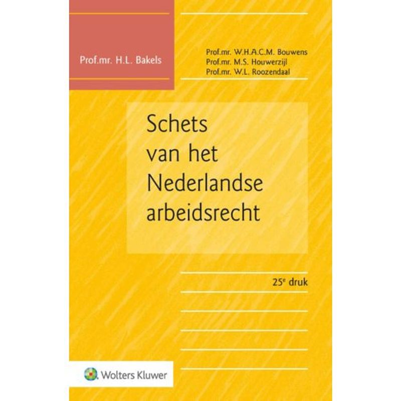 Foto van Schets van het nederlandse arbeidsrecht