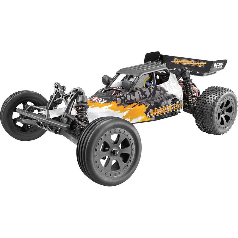 Foto van Reely buzz 2.0 brushed 1:10 rc modelauto voor beginners elektro buggy 100% rtr 2,4 ghz incl. accu en laadkabel