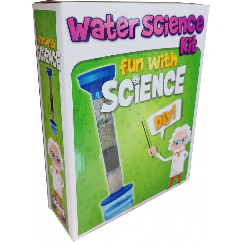 Foto van Free and easy waterkundekit fun with science steen blauw 15-delig