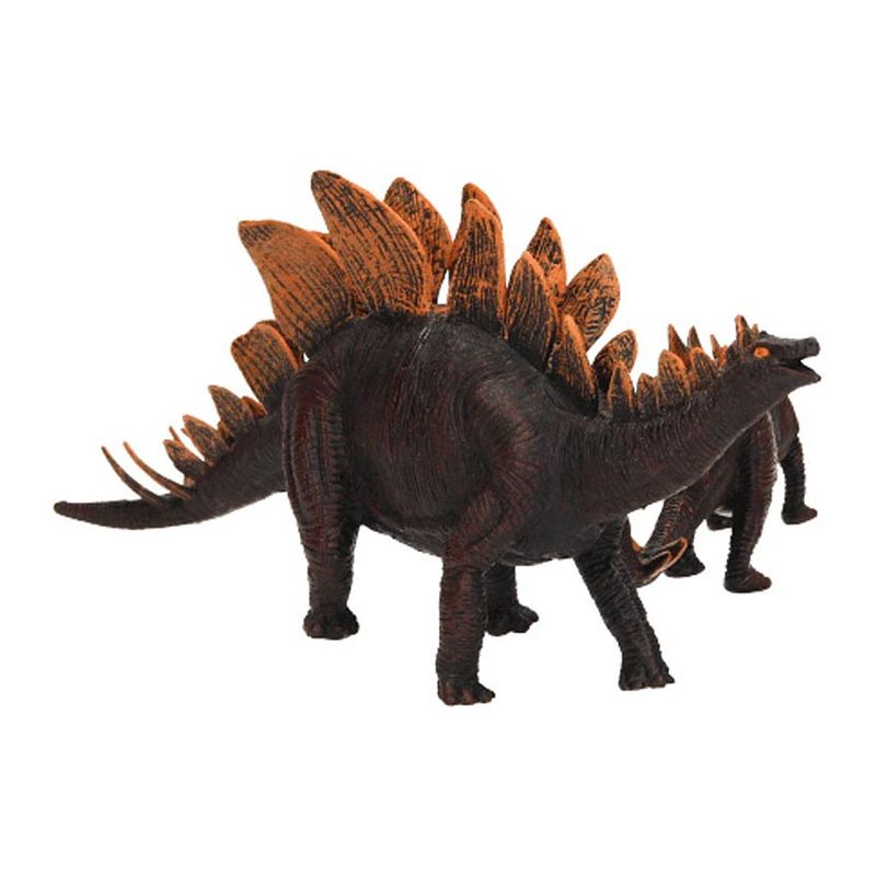 Foto van World of dinosaurs moeder met kind stegosaurus