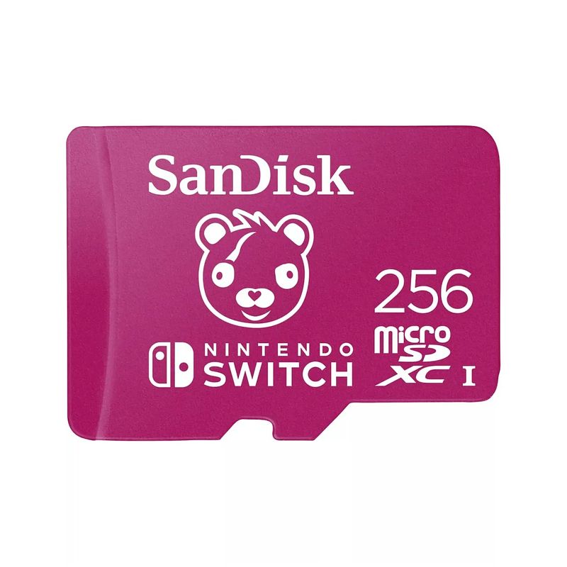 Foto van Sandisk microsdxc extreme gaming 256gb nintendo licensed fortnite cuddle team micro sd-kaart