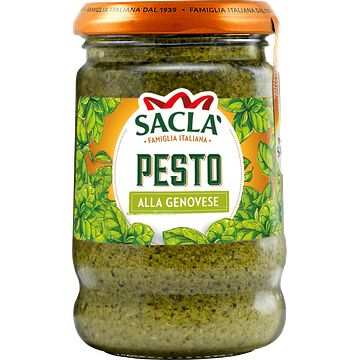 Foto van Sacla italiaanse pesto van basilicum 190g bij jumbo