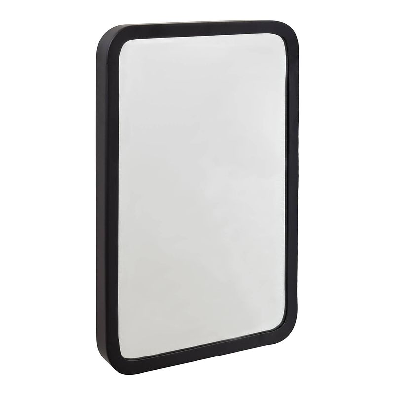 Foto van Loft42 mirror wandspiegel - zwart - metaal - 46x31