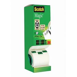Foto van Scotch plakband scotch magic tape value pack met 8 rollen waarvan 1 gratis