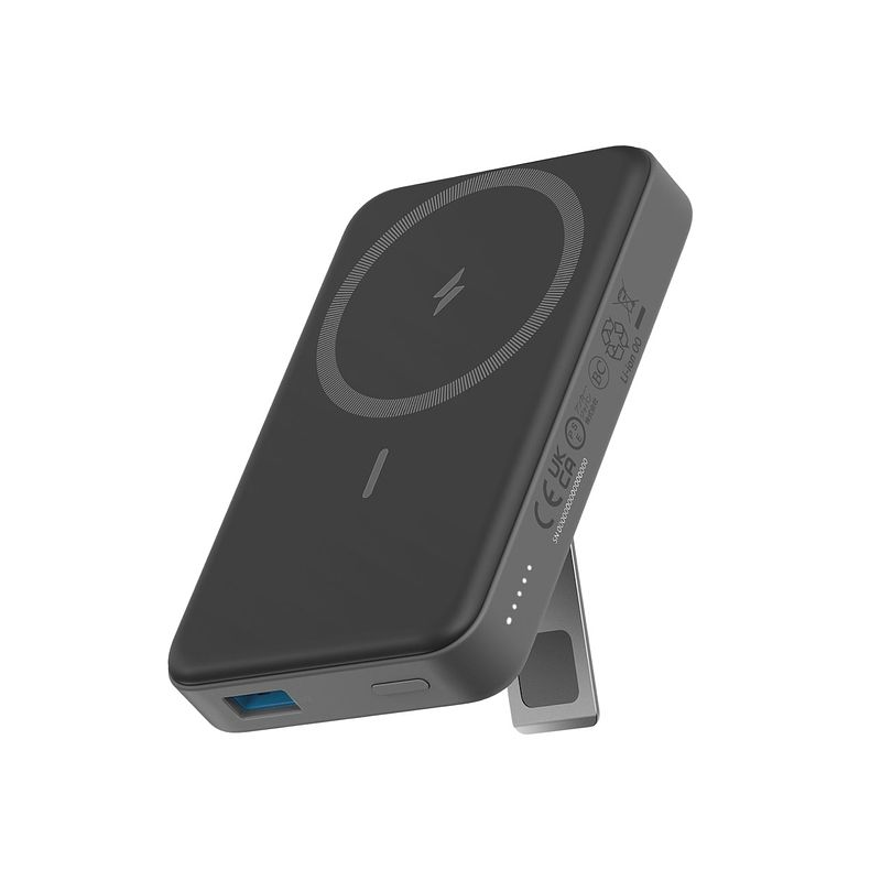 Foto van Anker 633 magnetic wireless power bank 10000mah 15w with 27w usb c port powerbank zwart