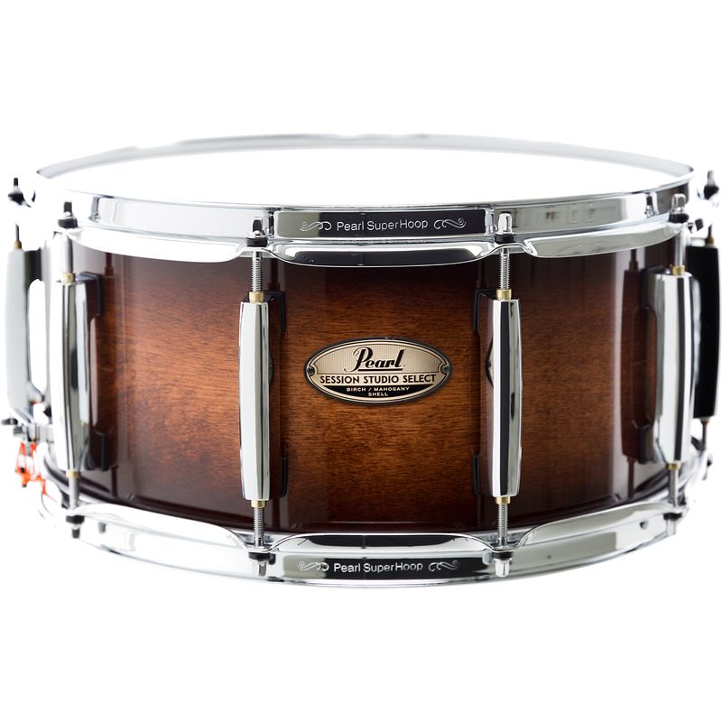 Foto van Pearl sts1465s/c314 14 x 6.5 inch snaredrum gloss barnwood brown